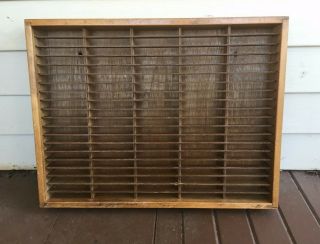 Napa Valley Wooden Cassette Tape Wall Storage Case Vintage 100