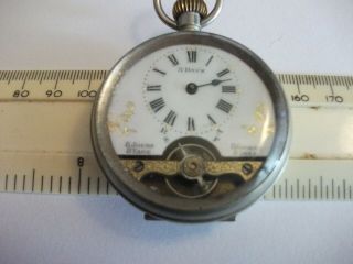 Antique Pocket Watch Hebdomas Abt 1910.  8 Day.