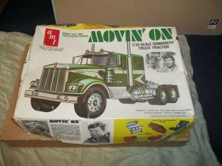 Vintage Amt Movin On Kenworth Truck Tractor 1/25 Scale