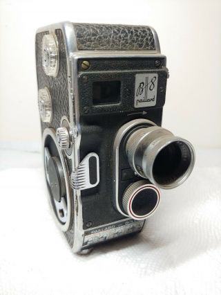 Vintage Motion Picture Film 8 Mm Movie Camera Bolex Paillard B8 F 12.  5mm Lens