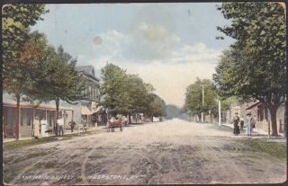 Circa 1916 Vintage Postcard East Main Street,  Humberstone,  Ontario Canada