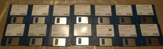 Vintage Lotus 1 - 2 - 3 Release 3.  1,  Dos 3.  5 Floppy Disk Set Of 14 With 2 Books