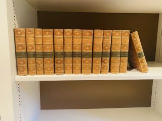 Waverley Novels,  Sir Walter Scott; Set 29 Volumes Across 13 Books,  Antique 1876