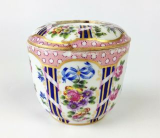 Fine Mid 18th Century Sevres Porcelain Inkwell - 1755 Antique Imperial Vincennes