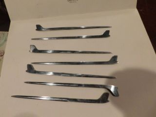 Rare Group Of 7 Vintage Northwest Orient Airlines Letter Opener Or Sword ???????