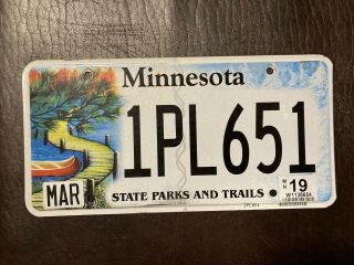 Minnesota State Parks And Trails License Plate