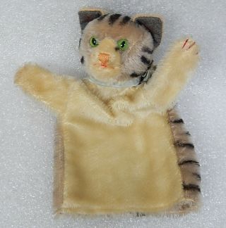 Scarce 1950s Vintage Steiff Hand Puppet Cat