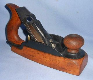 Antique Stanley Bailey No 35 Transitional Smoothing Plane Old Tool W/ Eagle Logo