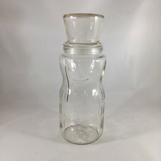 Vintage Mr.  Peanut Glass Jar Container 75th Birthday Edition 1991