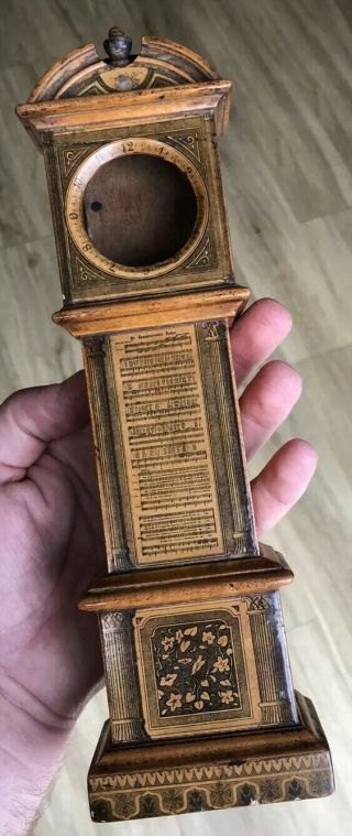 Antique Grandfather Clock Pocket Watch Holder