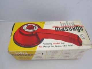 Vintage Infra Red Massage Portable Hand Held Heat & Massager Model Hm - 4