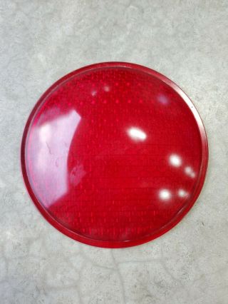 Traffic Light Signal Kopp Red Glass Lens 8 3/8 "