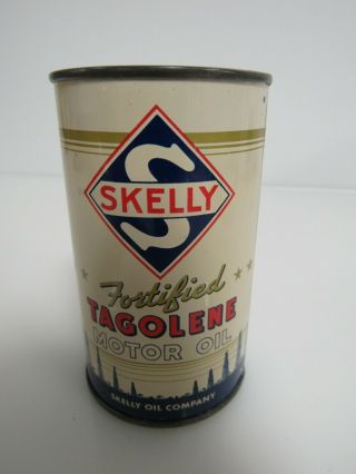 Vintage Skelly Tagolene Motor Oil Can Coin Bank Sb029