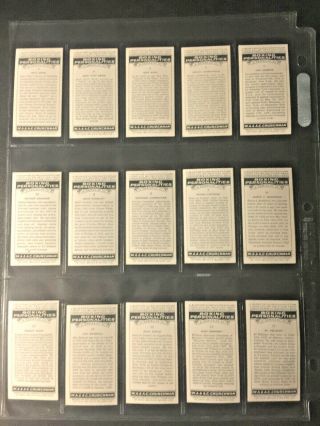 1938 CHURCHMAN BOXING PERSONALITIES (50) CARD COMPLETE SET LOUIS,  DEMPSEY 2