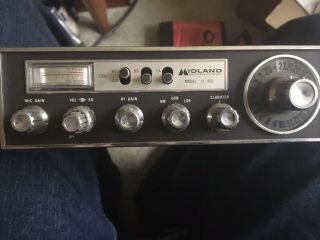 Vintage 1976 Midland 13 - 893 23 Channel Cb Radio With Mic