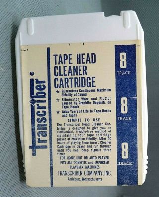 Vintage Transcriber Co,  8 - Track Tape Head Cleaner Cartridge,  Near