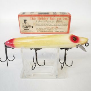 VINTAGE HEDDON VAMP SPOOK ANTIQUE FISHING LURE WITH MATCHING BOX 7502 2