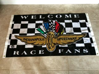Vintage Indianapolis Motor Speedway Indycar Indy 500 Flag