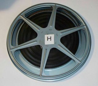 H Vintage Regular 8mm Home Movies - Big Reel - 7 Inches Across
