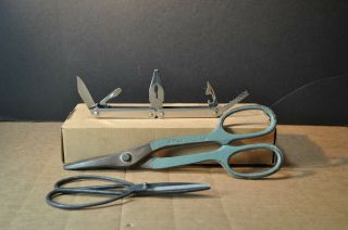 Vintage Craftsman Duck Bill 10 " Tin Snips Sheet Metal Shears 4546 - 10 Plus Bonus