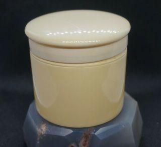 French Art Deco Antique Vanity Trinket Casket Box Case Jar Powder Puff/jewelry