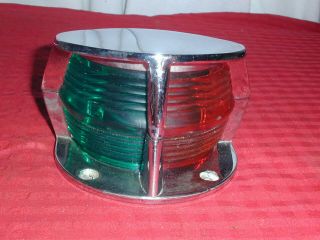 Vintage Attwood Bow Light Navagation Lamp With Flag Holding Socket Great Cond.