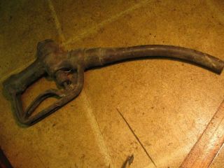 Vintage Powell Two Speed No 1696 Brass Gas Pump Nozzle 3