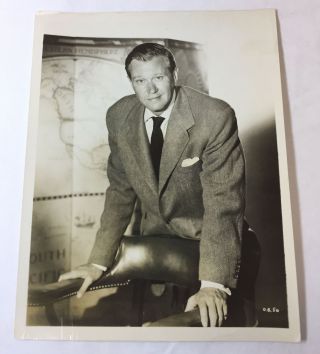 Vintage 8x10 Promo Press Photo Actor David Brian