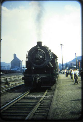 Railroad Slide Norfolk & Western N&w Steam 0 - 8 - 0 202 Bluefield Wv 1957 Rbk