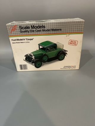 Ford Model A " Coupe " By Scale Models - Die Cast Metal Kit 1/20th Scale Model Kit