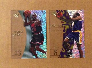 Michael Jordan And Kobe Bryant 1997 - 98 Skybox Ex 2001 Nr