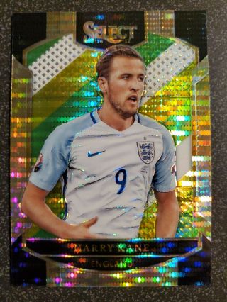 Harry Kane 2016 - 17 Panini Select Silver Green Gold England 99 Rc Rookie Ssp Gem