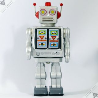 Metal House Horikawa Masudaya Star Strider Robot Tin Japan Vintage Space Toy