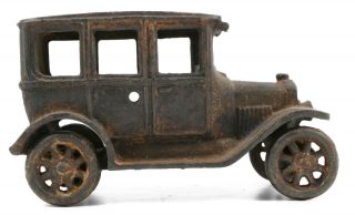Vintage Cast Iron Ford Model T Touring Sedan Toy Car,  Repair,  Or Resto