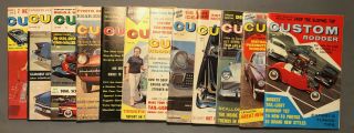 Vintage 1959 Custom Rodder Magazines (12) Whole Year Cood Digest Size