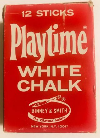 Vintage Playtime White Chalk Binney Smith Crayola No 320