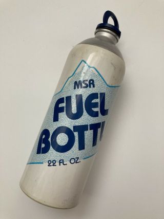 Vintage Aluminum Msr 22 Ounce Fuel Bottle,  Mountain Safety Research