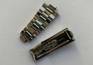 1970 ' s Vintage Rolex 19mm 7835 Oyster Clasp and Links 6239 6262 6263 6265 2