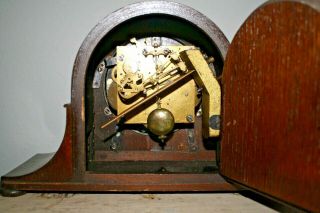 Antique GUSTAV BECKER German Mantel Clock,  no Key - - very 3