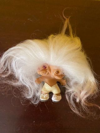 1965 Uneeda Two Headed Troll Doll Extra Long Hair