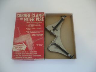 Vintage Craftsman Corner Clamp Or Miter Vise W/box 9 - 6666