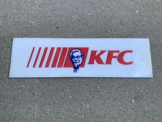 Vintage Kfc Kentucky Fried Chicken Colonel Sanders Advertising Sign 31 X 9
