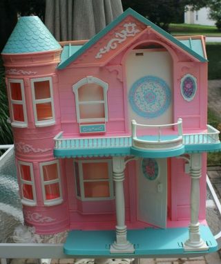 Vintage 1995 Barbie Dream House Victorian Mansion Elevator Mattel - Vguc