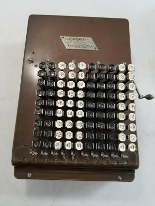 Vintage Felt & Tarrant Comptometer Adding Calculator