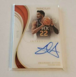 B11,  355 - 2018 - 19 Immaculate Introductions Autographs Rookie Deandre Ayton /99