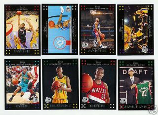 2007 - 08 Topps Basketball - Complete Set 135 Cards