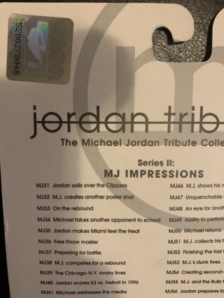Michael Jordan 1997 Upper Deck Tribute II MJ Impressions 30cd Set 3