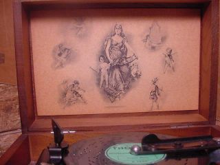 Vintage THORENS SWISS Music Box (30 Teeth) w/Instructions & 10 discs - No Res 2