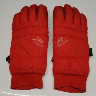 Vintage Mens Red Gordini Winter Ski Gloves Waterproof 1980s