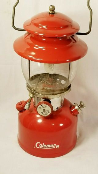 Vintage Red Coleman Lantern Sunshine Of The Night 1964